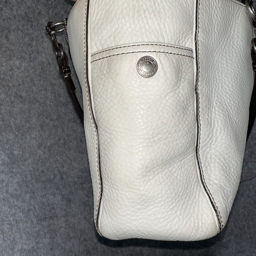 Vintage Coach White Pebble Leather Chelsea‎ Handbag Purse No.F0782- F10890 -(55) - Picture 8 of 12